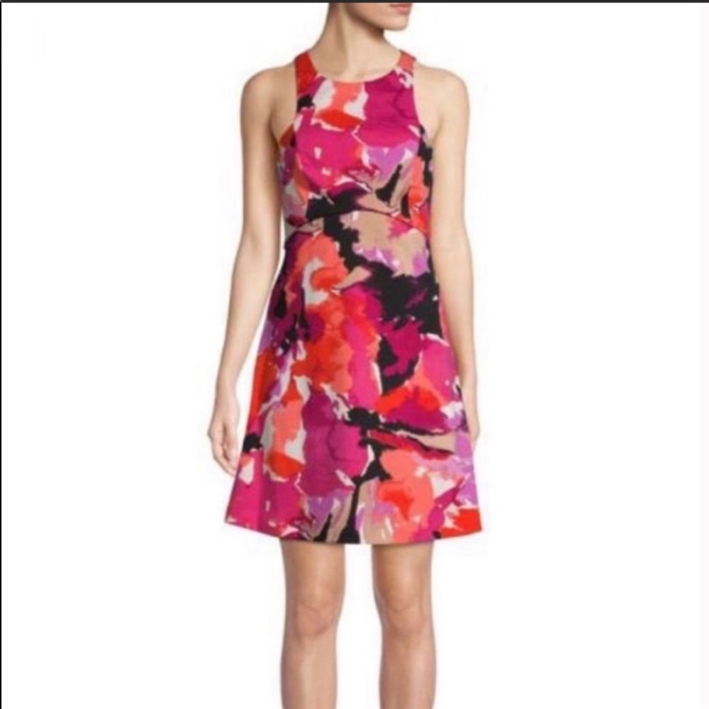 Trina Turk Floral Fit and Flare Dress size 4